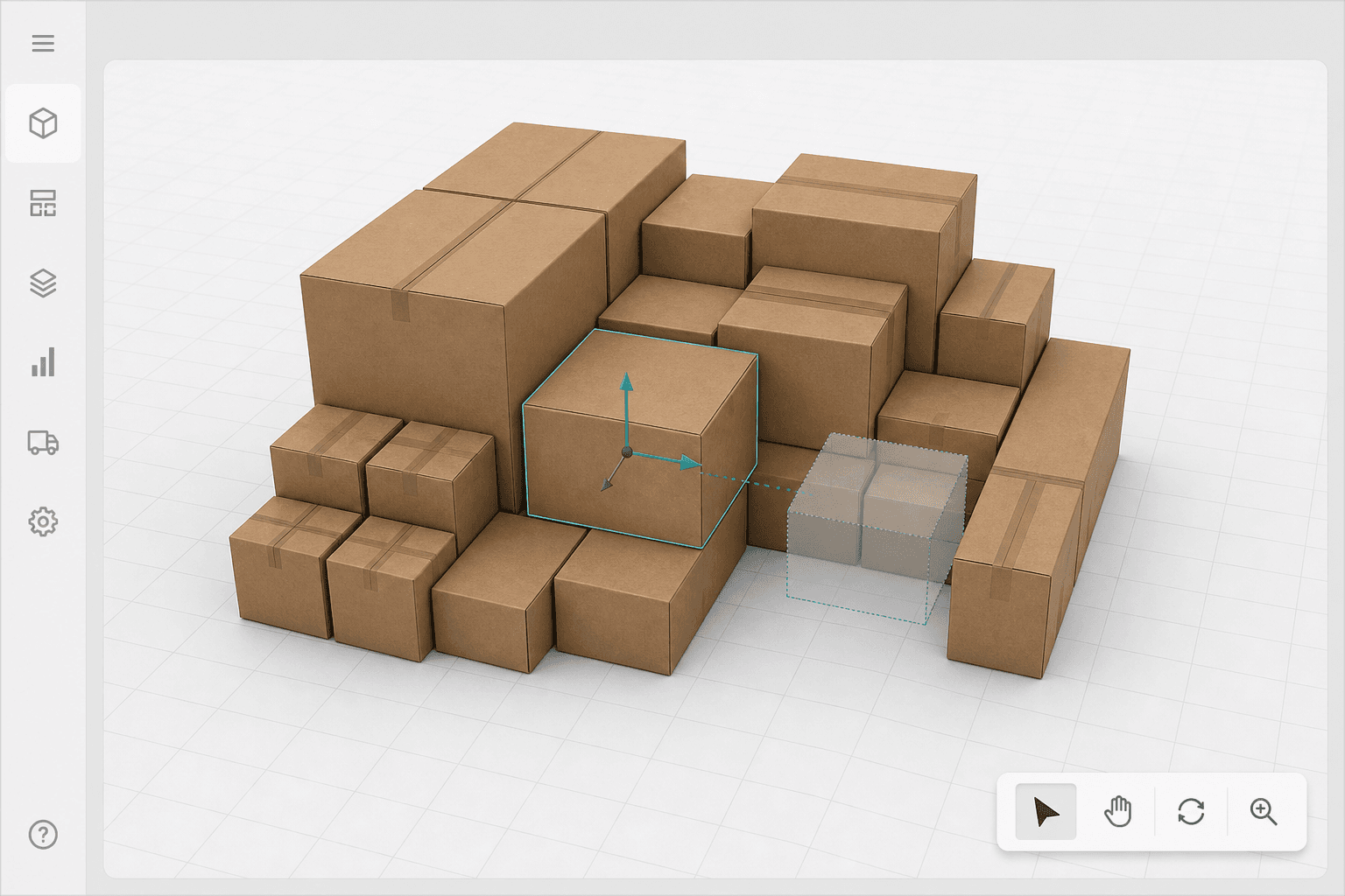 Ручная правка раскладки в 3D с повторной проверкой физики
